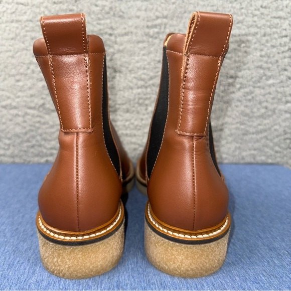 Everlane Shoes The Chelsea Womens 7 Brown Tobacco Round Toe Leather Upper Boot - Picture 6 of 10